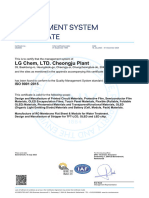 Certificado de Calidad LG ISO 9001