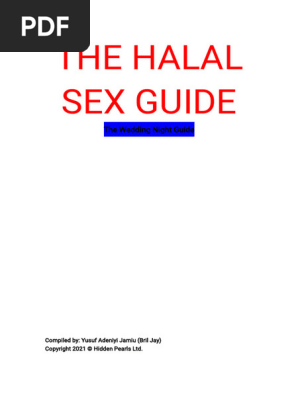 HALAL SEX AND WEDDING NIGHT GUIDE (Bril Jay) | PDF | Intimate Relationships  | Human Sexuality