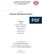Strategic Management Model Report
