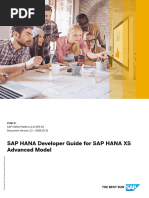 SAP HANA Developer Guide For SAP HANA XS Advanced Model en