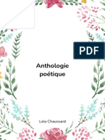 Anthologie Poétique - CHAUSSARD Lola