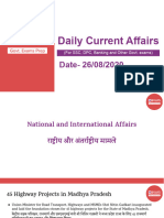 26 August Daily Current Affairs Format. 1