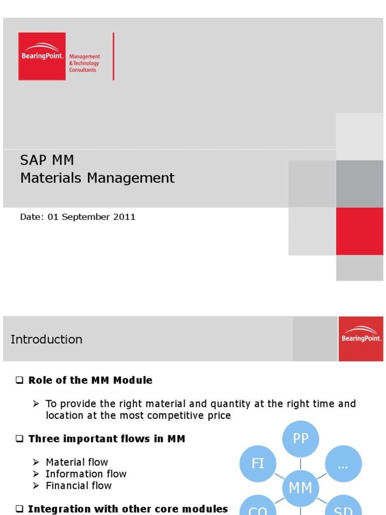 Material Management - SAP - Presentation - ASE | PDF