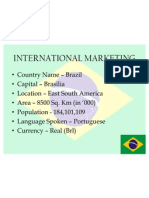 Brazil's International Marketing, Economy, Culture & Trade Opportunities