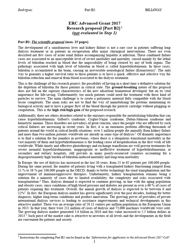 ERC AdG 2017 B2 en Rodriguez BILIAWAY | PDF | Chemistry