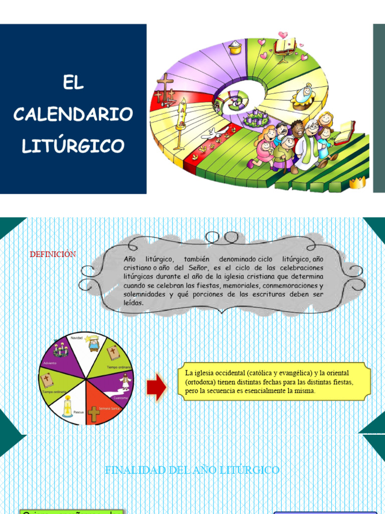 El Calendario Liturgico | PDF | Año litúrgico | Pascua de Resurrección