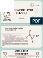 Formula Sulfatului de Litiu (Li SO )
