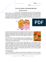 Ap: Lab 9: Sickle Cell Anemia & The Hemoglobin Gene Student Lab Guide