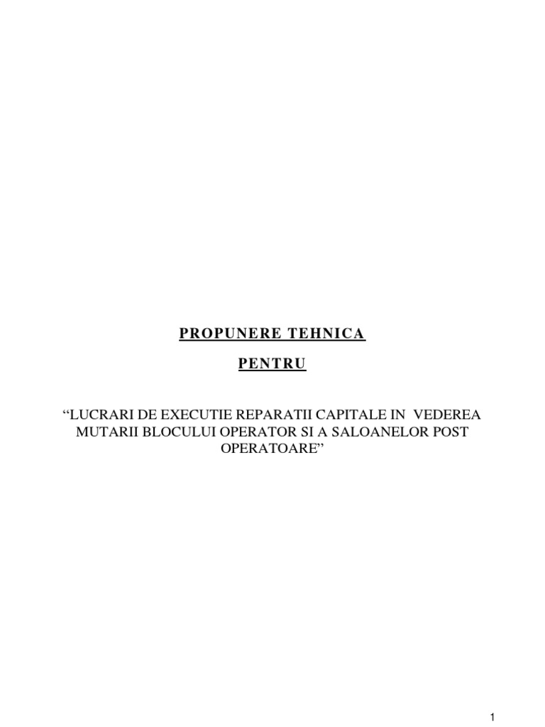 Propunere Tehnica-Activitati Principale