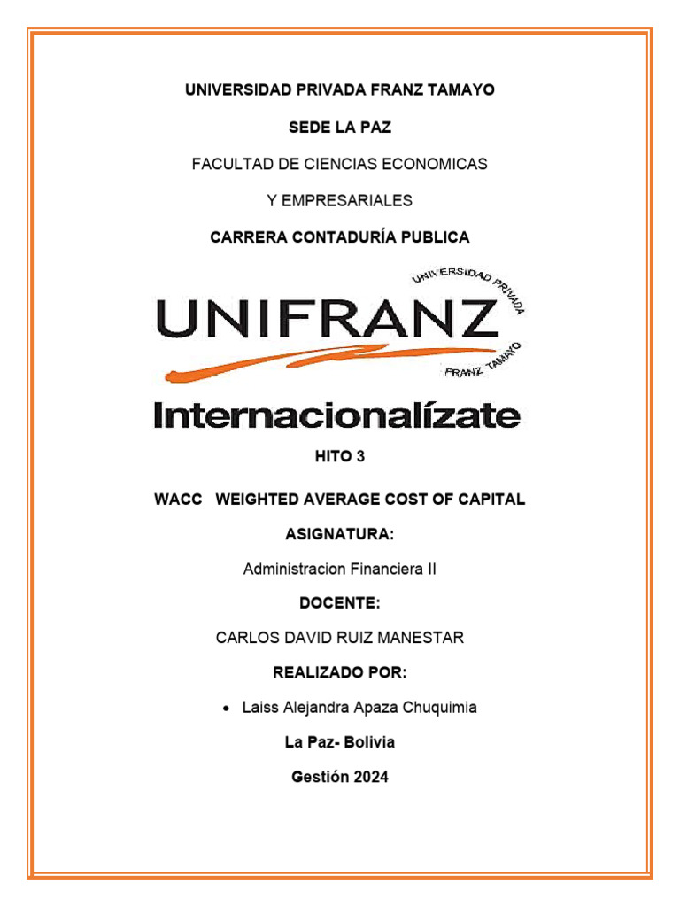 Estructura de Capital y Riesgo Financiero | PDF | Compartir (Finanzas ...