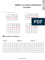 Exercices Cm2 Multiplier Un Nombre Décimal Par Un Entier 1