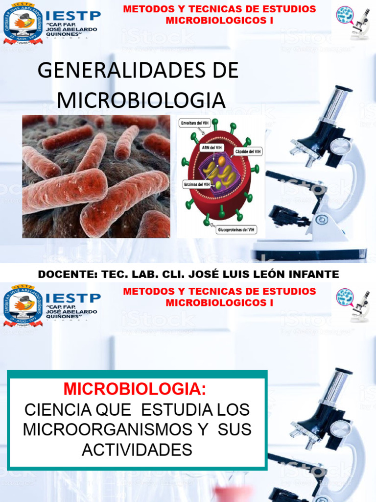 Métodos de Estudio en Microbiología | PDF | Microbiología | Microorganismo