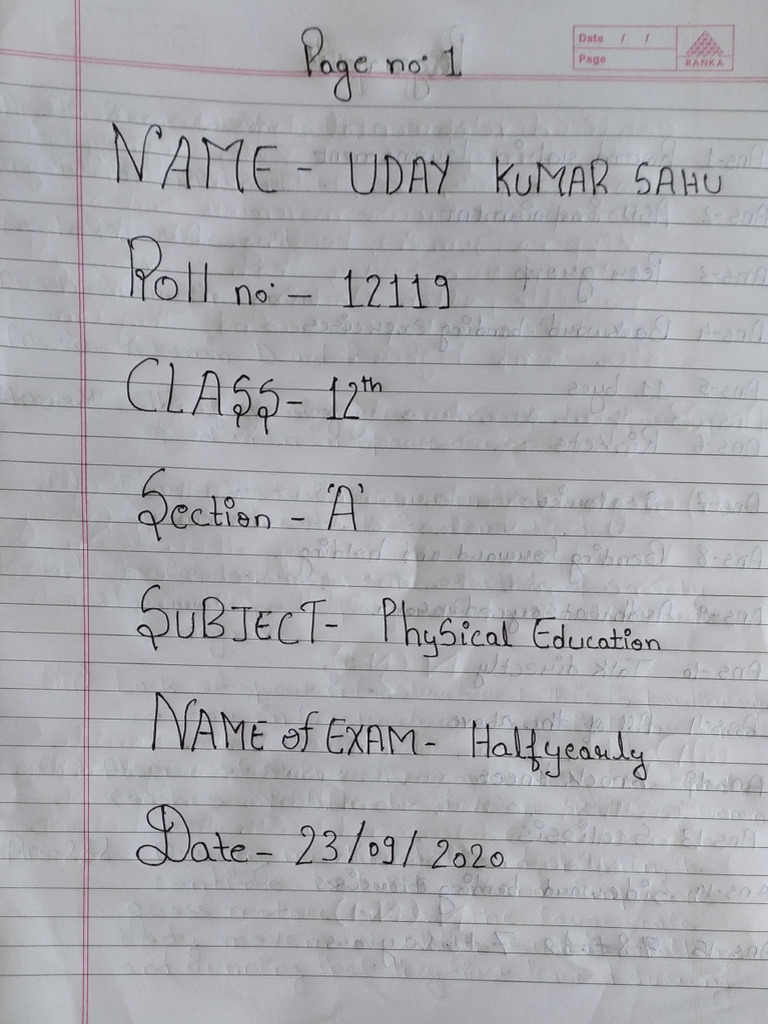 Class 12 A Physical Education Pdf Pdf