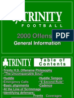 2000 Trinity High School (KY) Spread Offense - 137 Slides