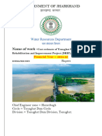 01 Final DRIP Cost Estimate Tenughat Dam