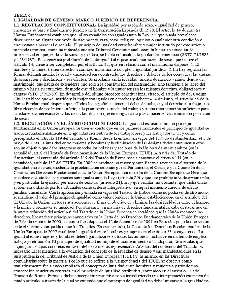 Igualdad de Género en España y UE | PDF | Igualdad de género | Estudios ...