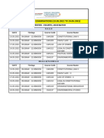 Date Sheet - T3 - Sem 4