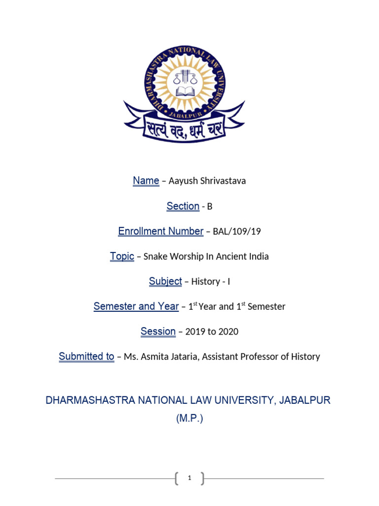 Ancient Indian Snake Worship Insights | PDF