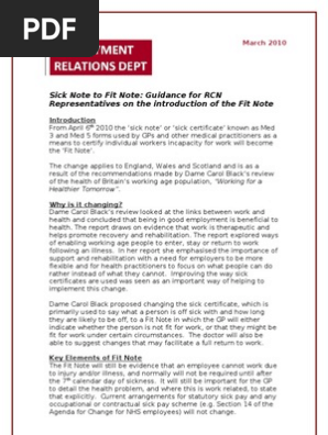 ERD Fit Note Briefing 11-3-10