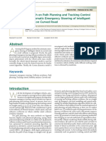 Curved Road Automatic Emergency Steering Path Planning Polynomials and Control Stanley