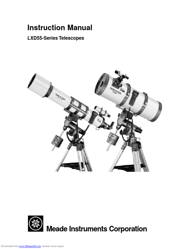 Meade LXD55 | PDF | Telescopic Sight | Menu (Computing)