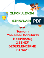 2 Sinif Yeni Nesil Sorularla Degerlendirme 1