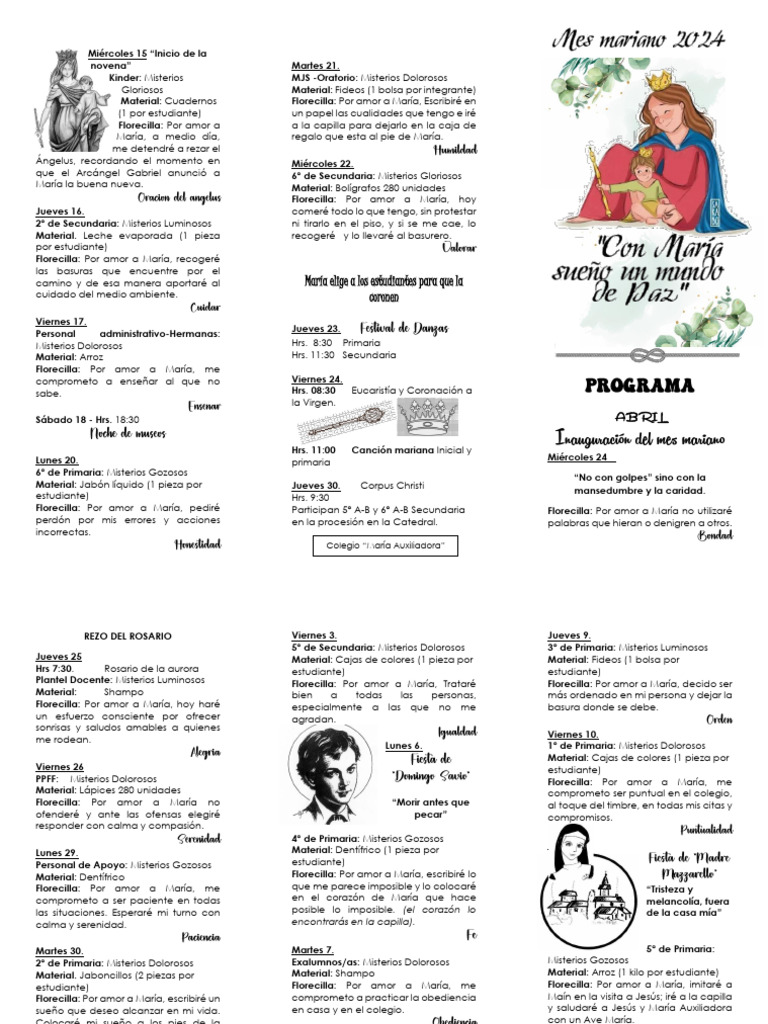 Programa Del Mes 2024 | PDF