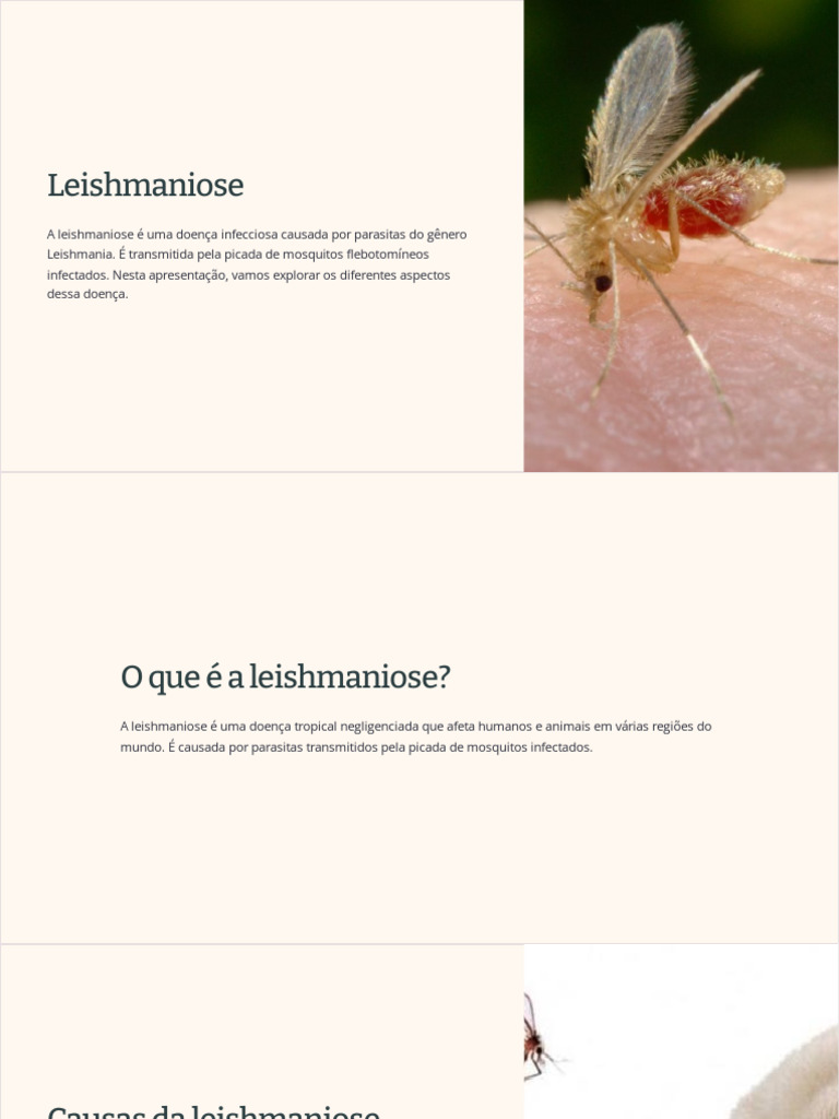 Leishmaniose | PDF | Leishmania | Ciências da Saúde
