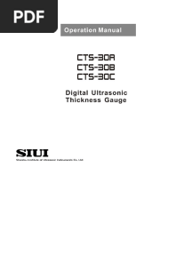 CTS-30C Operation Manual