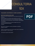 Consultoria 10X: Objeções Universais E Como Quebrar