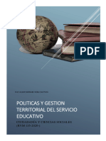 Modulo Ii. Politicas y Gestion Territorial Del Servicio Educativo