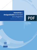 Asimetrías y Desigualdades Territoriales: en La Argentina