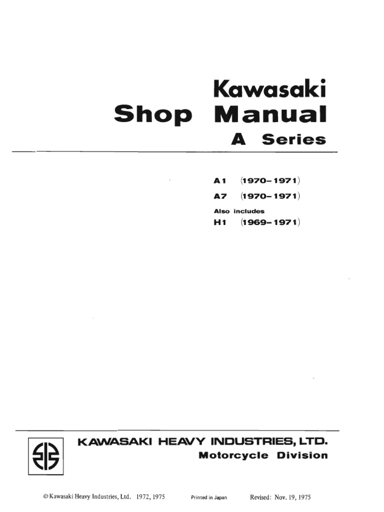 KAWASAKI SERVICE MANUAL PDF FREE visual data 3
