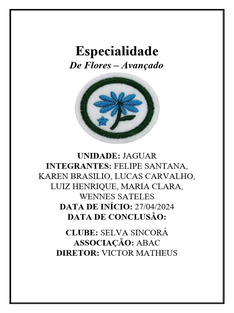 Especialidade Avançada em Flores | PDF | Flores | Bíblia