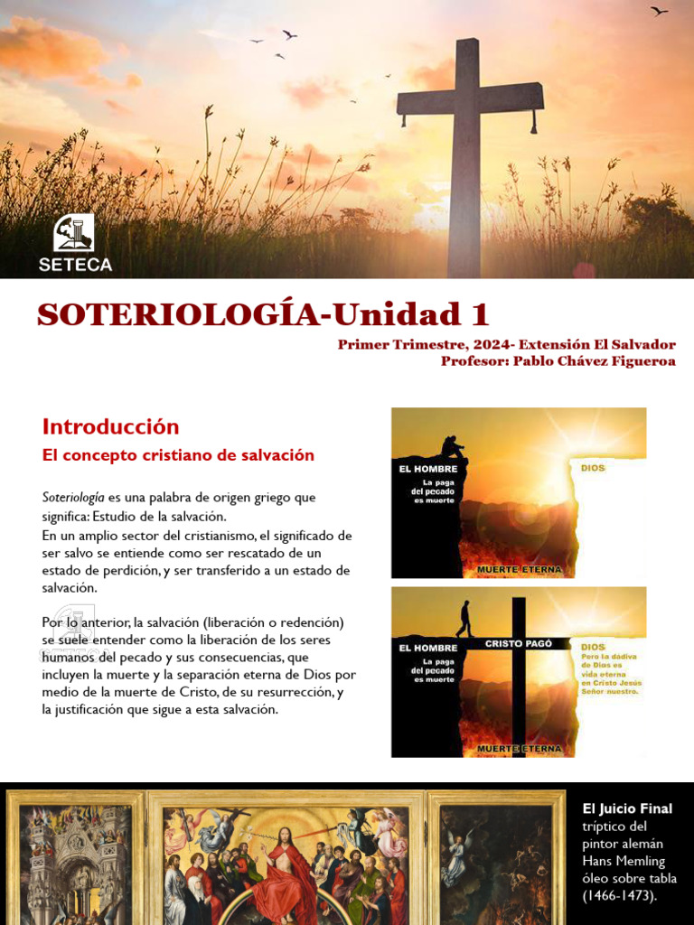 Soteriología Presentación Unidad 1 | PDF | Salvación | Jesús