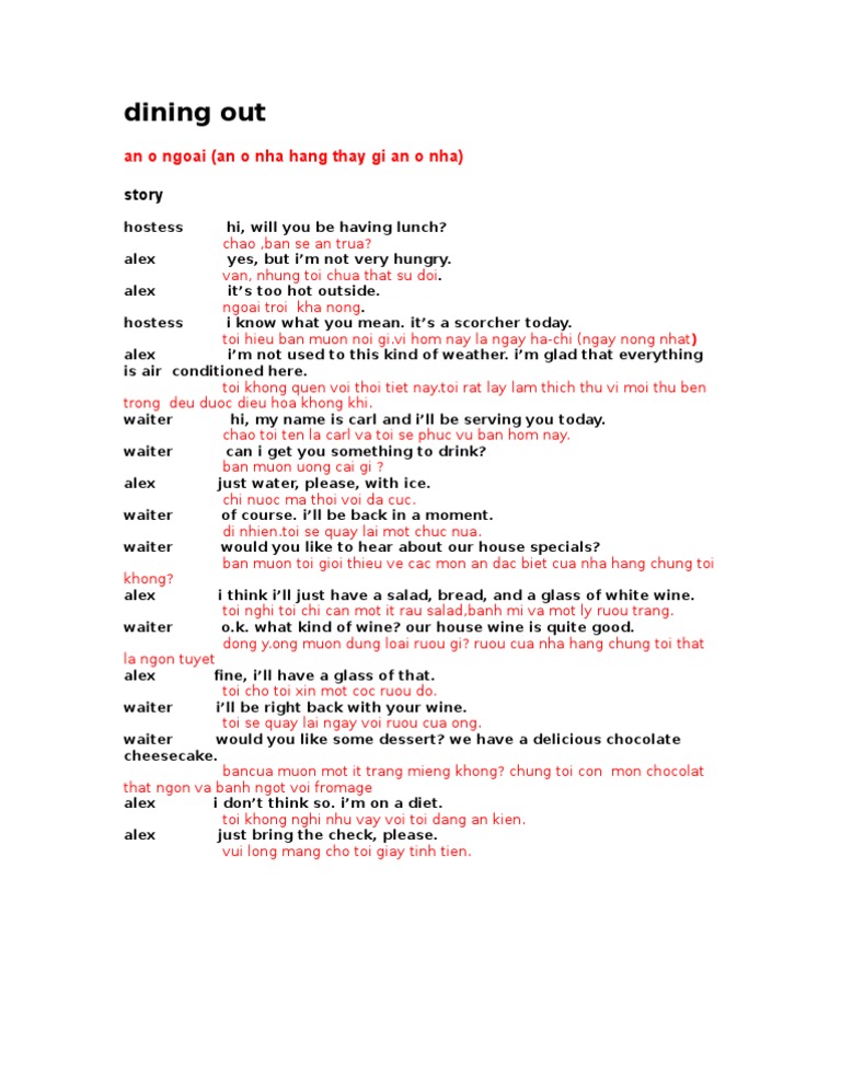 17 Dining Out | PDF | Cooking, Food & Wine