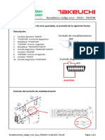 ISUZU TB295W Restablecimiento Código Error ES