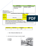 1° Evaluación de Proceso Ciencias