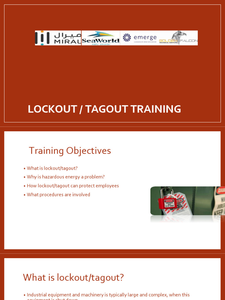 Lockout Tagout SW-2024Training | PDF | Safety | Occupational Safety And ...