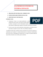 Tema 2 - Los Organismos Economicos Internacionales