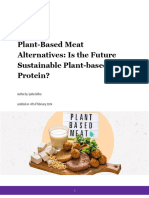 Article On Plant-Based Meat Alternatives