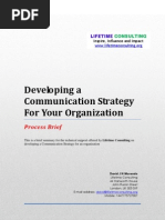 Communications Strategy Brief Lifetime Consulting