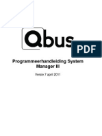 Qbus SystemManagerIII Handleiding 07042011