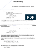 C Programming: The Do While Statement