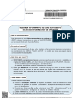 Resumen Informativo de Este Documento Diligencia de Embargo de Créditos