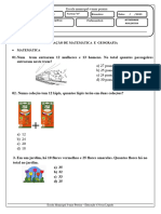 Avaliação de Matemática e Geografia 2 Bimestre 0k