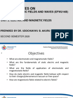 Efw216b - Unit 2 Electric and Magnetic Fields