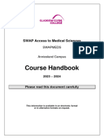SWAP Access To Medical Sciences Course Handbook - A