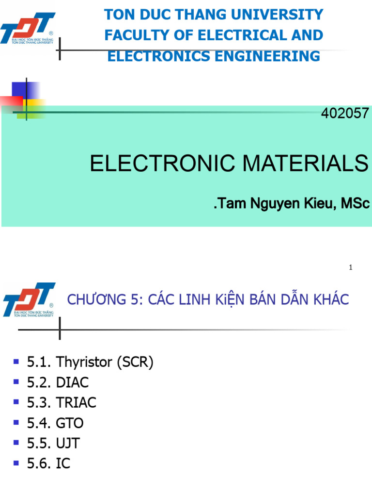 Đặc Tính Điện Trở Âm của UJT