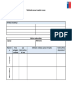Formato Planificación Mensual en Aula de Recursos